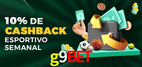 10% de bônus de cashback na g9bet